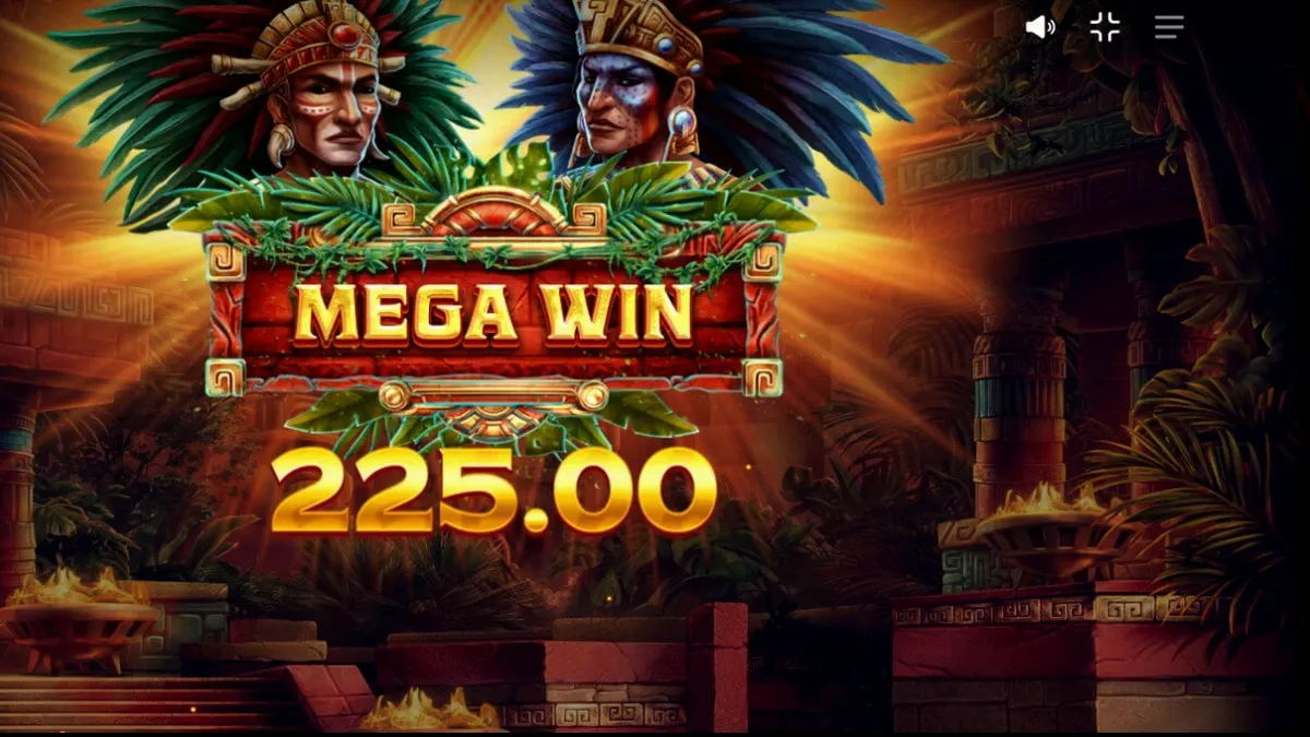 Tampilan visual slot Aztec Tribute dengan latar belakang reruntuhan hutan dan simbol-simbol bertema Aztec.